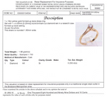 18CT YELLOW GOLD FORMED UP STYLE DIAMOND DRESS RING VALUED @ $1899
