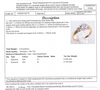 18CT YELLOW & WHITE GOLD THICKENED TOP DIAMOND DRESS RING VALUED @ $4799