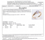 18CT YELLOW & WHITE GOLD THICKENED TOP DIAMOND DRESS RING VALUED @ $4799