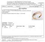 18CT YELLOW GOLD CHANNEL SET DIAMOND DRESS RING VALUED @ $3599