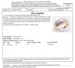 18CT YELLOW & WHITE GOLD THICKENED TOP DIAMOND DRESS RING VALUED @ $5999