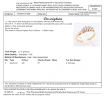 18CT YELLOW & WHITE GOLD CURVED PATTERNDIAMOND  ETERNITY RING VALUED @ $1899