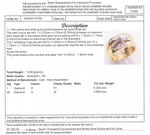 18CT YELLOW & WHITE GOLD JOINED THICKENED TOP BRIDAL SET VALUED @ $7599