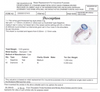 18CT WHITE GOLD SAPPHIRE & DIAMOND DRESS RING VALUED @ $5399