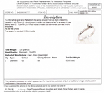 18CT WHITE GOLD & PALLADIUM DIAMOND DRESS RING VALUED @ $1799