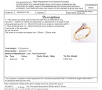 18CT YELLOW & WHITE GOLD POINTED SHOULDER DIAMOND DRESS RING VALUE @ $2099