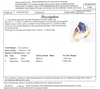 14CT YELLOW GOLD SPLIT SHOULDER SAPPHIRE DRESS RING VALUED @ $3299