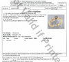 18CT YELLOW & WHITE GOLD THICKENED TOP DIAMOND DRESS RING VALUED @ $1499