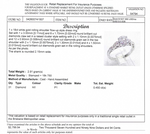 18CT WHITE GOLD ROLLING SHOULDER DIAMOND DRESS RING VALUED @ $2799