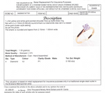 9CT YELLOW & WHITE GOLD POINTED SHOULDER DIAMOND DESS RING VALUED @ $1099