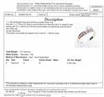 18CT WHITE GOLD WRAP AROUND STYLE DIAMOND DRESS RING VALUED @ $2399