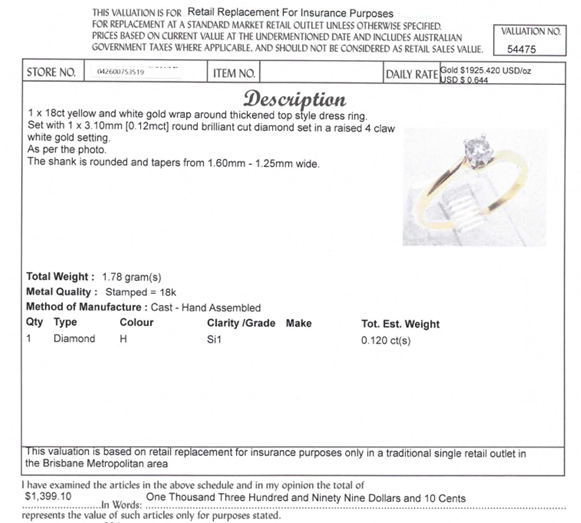 18CT YELLOW & WHITE GOLD WRAP AROUND STYLE DIAMOND DRESS RING VALUED @ $1399