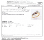 18CT YELLOW & WHITE GOLD DIAMOND DRESS RING VALUED @ $4099