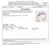 18CT YELLOW & WHITE GOLD POINTED SHOULDER DIAMOND DRESS RING VALUED @ $6199