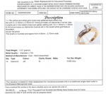18CT YELLOW & WHITE GOLD DIAMOND DRESS RING VALUED @ $4599