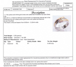 14CT YELLOW & WHITE GOLD CROSS OVER PATTERN DIAMOND DRESS RING VALUED @ $4199