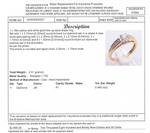 18CT YELLOW & WHITE GOLD FLOW UP STYLE DIAMOND DRESS RING VALUED @ $2899