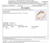 18CT YELLOW & WHITE GOLD POINTED SHOULDER DIAMOND DRESS RING VALUED @ $2699