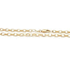 9ct YELLOW GOLD 68cm LONG SOLID OVAL BELCHER CHAIN