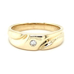 REDUCED! 9ct YELLOW GOLD DIAMOND SET RING TDW 0.06cts VALUED $1199