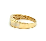 REDUCED! 9ct YELLOW GOLD DIAMOND GENTS RING TDW 0.05ct VALUED $899