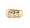 REDUCED! 9ct GOLD WATCH BAND PATTERNED DIAMOND RING TDW 0.6ct VALUED $1999