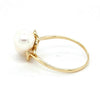 14ct YELLOW GOLD & WHITE SOUTH SEA PEARL DRESS RING VALUED $1899