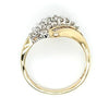 REDUCED! 9ct GOLD DIAMOND WRAP AROUND STYLE RING TDW 0.70cts VALUED $2399