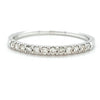 14ct WHITE GOLD & DIAMOND ETERNITY STYLE RING TDW 0.25cts VALUED $1299