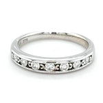 9ct WHITE GOLD & DIAMOND ETERNITY STYLE RING TDW 0.20cts
