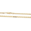 10ct YELLOW GOLD 55cm LONG CURB LINK CHAIN