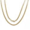 9ct YELLOW GOLD 57cm LONG SOLID CURB LINK CHAIN