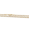 9ct YELLOW GOLD 52cm LONG SUPER FLAT CURB LINK CHAIN VALUED $1599