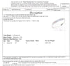 14CT WHITE GOLD CURVED THICKENED TOP DIAMOND DRESS RING VALUED @ $1599