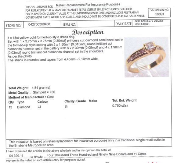 18CT YELLOW GOLD FORMED UP STYLE DIAMOND DRESS RING VALUED @ $4399