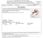 18CT YELLOW & WHITE GOLD WRAP AROUND STYLE DIAMOND DRESS RING VALUED @ $3099