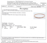 10CT YELLOW GOLD OVAL HINGED DIAMOND BANGLE VALUED @ $2299
