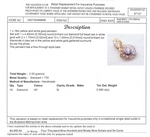 18CT YELLOW & WHITE GOLD DIAMOND PENDANT VALUED @ $4999