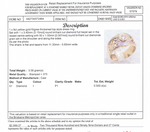 9CT TYELLOW GOLD FILIGREE PATTERN DIAMOND DRESS RING VALUED @ $2999