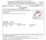 9CT YELLOW & WHITE GOLD DIAMOND DRESS RING VALUED @ $1799