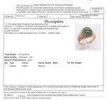 10CT YELLOW GOLD THICKENED TOP JADEITE DRESS RING VALUED @ $1499