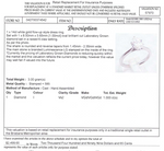 14CT WHITE GOLD FLOW UP STYLE LAB GROWN DIAMOND RING VALUED @ $2499