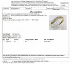 9ct YELLOW GOLD CURVED-STYLE DIAMOND RING TDW0.14ct VAL $799