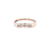 9ct YELLOW GOLD CURVED-STYLE DIAMOND RING TDW0.14ct VAL $799