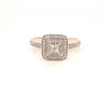 9ct YELLOW GOLD CLUSTER-STYLE DRESS RING TDW0.20ct VAL $1399