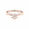 18ct WHITE GOLD DIAMOND SOLITAIRE RING TDW 0.38ct VAL:$3199