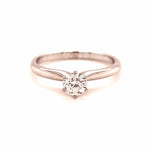 18ct WHITE GOLD DIAMOND SOLITAIRE RING TDW 0.38ct VAL:$3199