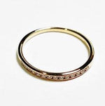 14ct YELLOW GOLD CHANNEL-SET DIAMOND ETERNITY RING