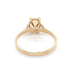 9CT YELLOW GOLD WHITE OPAL DRESS RING