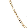 9CT YELLOW GOLD 45CM 3+1 FIGARO LINK CHAIN